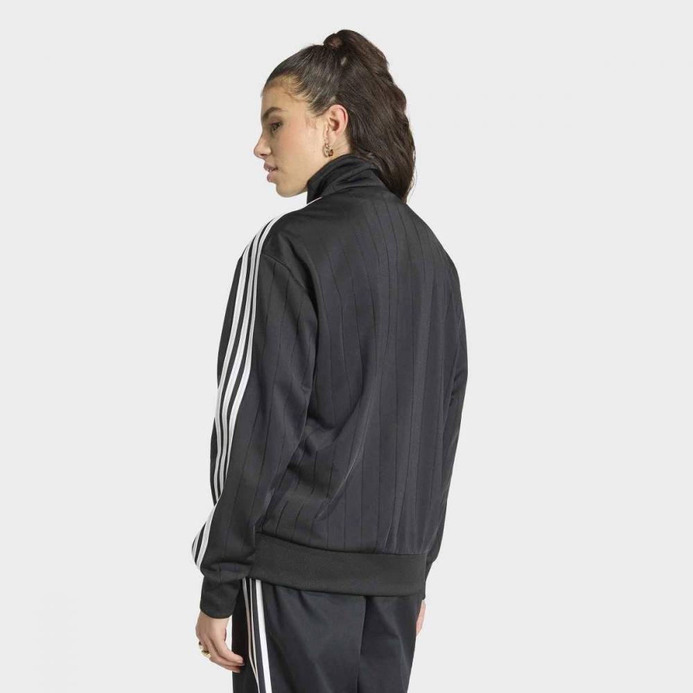 adidas Loose Fit Pinstripe Track Top Black Ks6786
