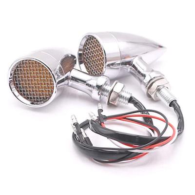 אוניברסלי אופנוע Led איתות חיווי נורית מנצנץ Amber Bullet