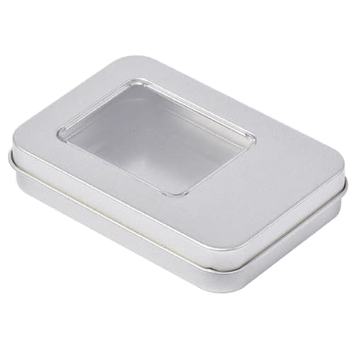 Empty Metal Storage Box for Trading Cards, Card Organizer, and Card Storage