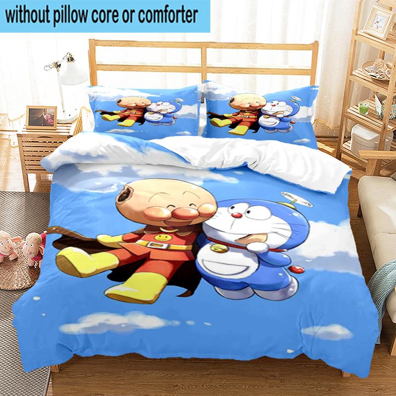 Superhero Parade 3pcs Bedding,Including 1pc Duvet Cover And 2pcs Pillowcases Perfect for Christmas,Ideal for Bedroom, Dormitory