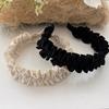 Jilaksil Mimi Eunji Headband Scrunchie Wavy Black White Four Seasons Chic Hairband