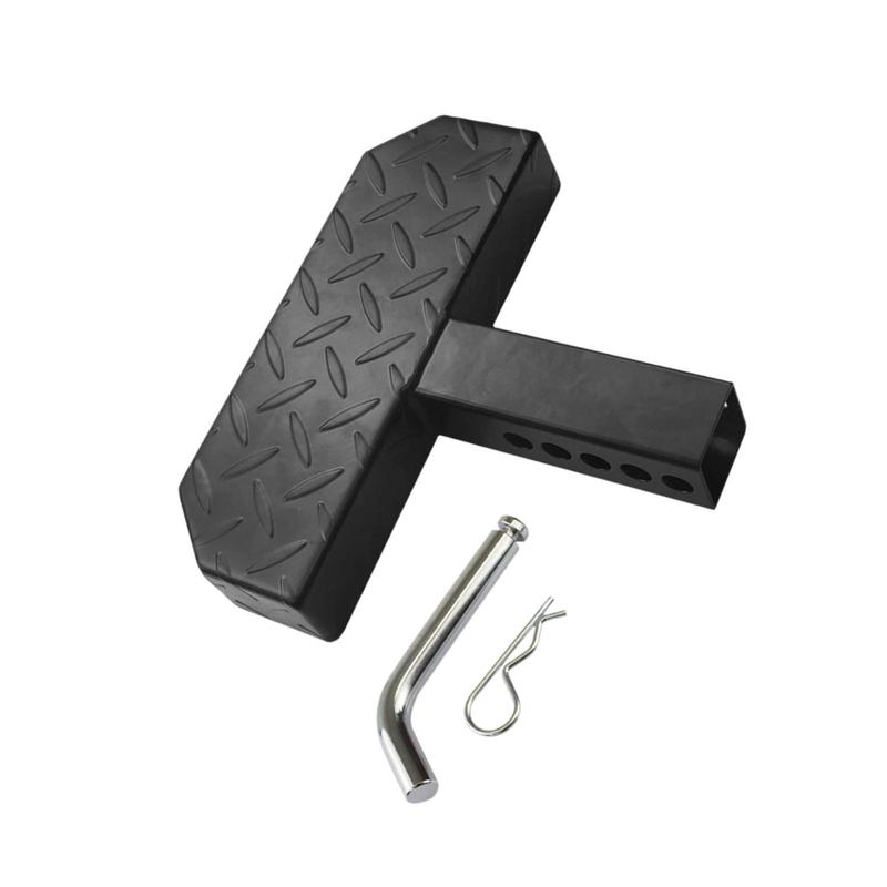 Heavy Duty Hitch Step Steel Towing Bumper Guard Universal Rear Tow Bar for Vehicles with 2 Inch Receiver