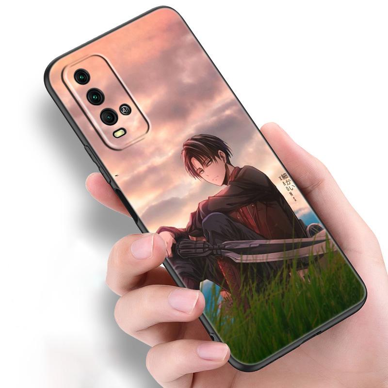 

Силиконовый чехол для телефона с аниме «Атака Титанов» для Xiaomi Redmi Note 11 10 9 8 Pro 11T 10T 10S 9S 8T 9 9A 9C 9T, черный мягкий чехол Redmi 9