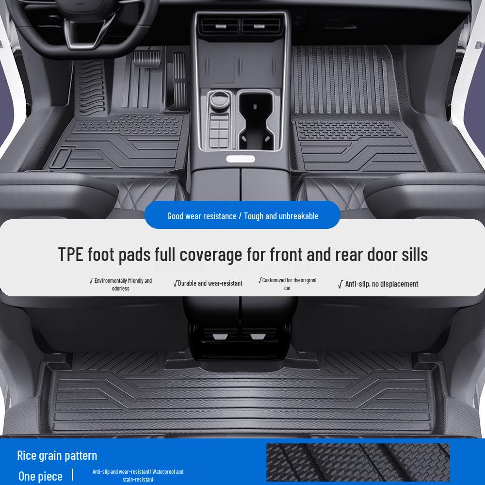 Compatible TPE Floor Mats with Door Sills for Chery Fengyun T10/T11/A8/A8L/A9/A9L - Full Coverage