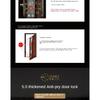 Anti-burglary door lock wooden door household general-purpose gate lock stainless steel handle set entry door mechanical lock