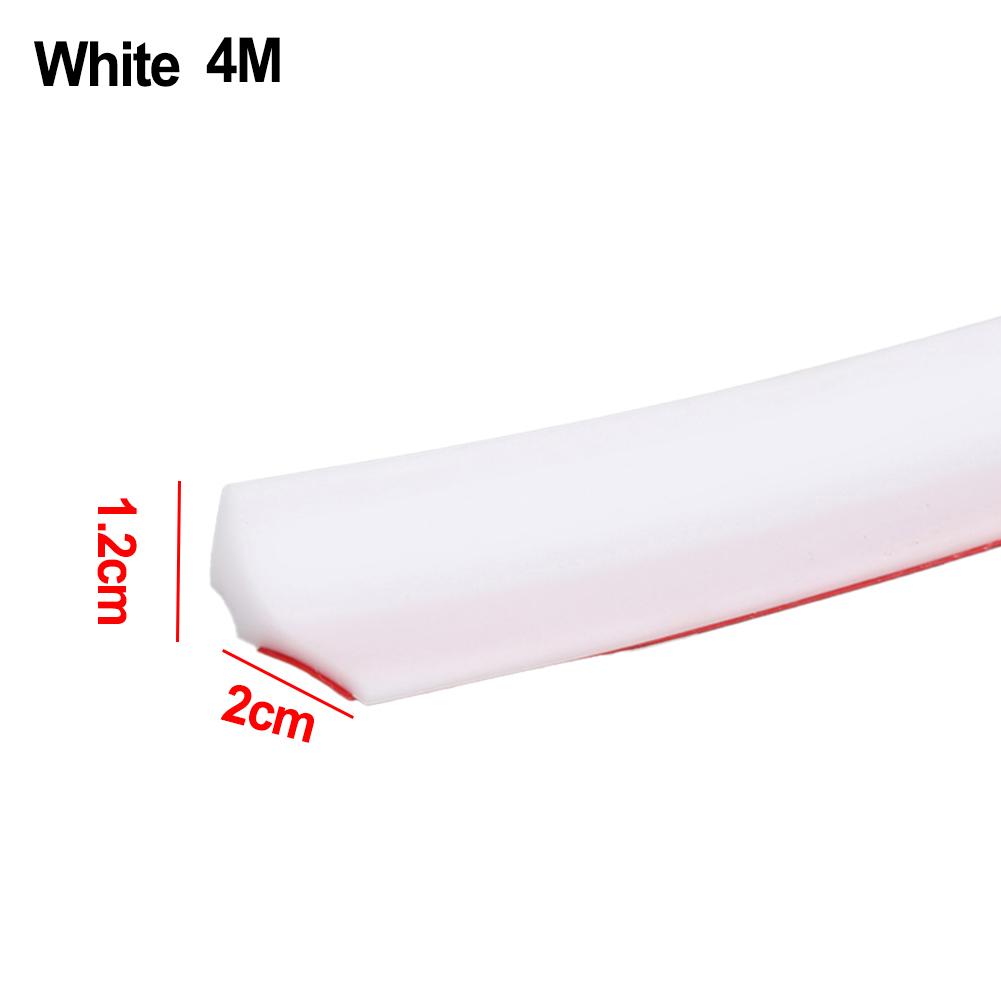 4M Silicone Bathroom Water Stopper Self-Adhesive Water Retaining Strip Bendable Bathroom Door Washing Machine Shower Dam Barrier