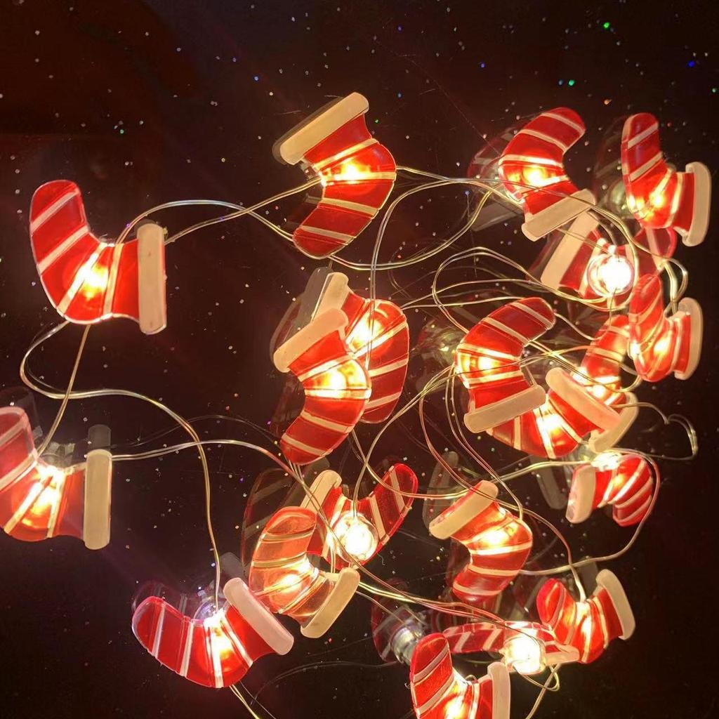 LED Weihnachtsdekoration: Lichterkette aus Kupferdraht mit Schneemann- und Hirschhut, schwarz, für Garten, Balkon, Laternen.