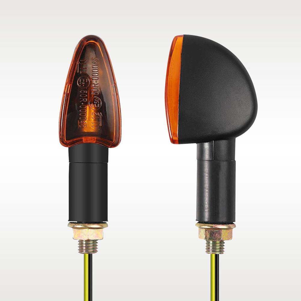 2PCS Super Bright Motorcycle Turn Signal Indicators Lights Front Rear Brake Lights Waterproof For DC12V Motorbike Scooter Quad Cruiser Off Road