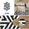 10Pcs Hexagon Floor Stickers PVC Self Adhesive Waterproof and Slip-resistant Wall Sticker For Bathroom Kitchen Wall Ground Decal