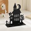 Halloween 3D Castle Haunted House Figurine, Creative Decoration,