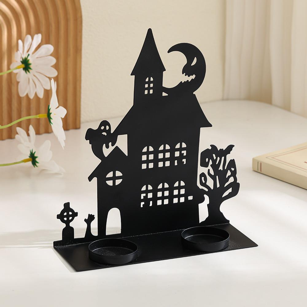 Halloween 3D Castle Haunted House Figurine, Creative Decoration,