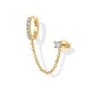 Fashion Rhinestone Tassel Earrings For Women Versatile Personalized Hoop Earrings Trendy Stud Earrings Jewelry Accessories