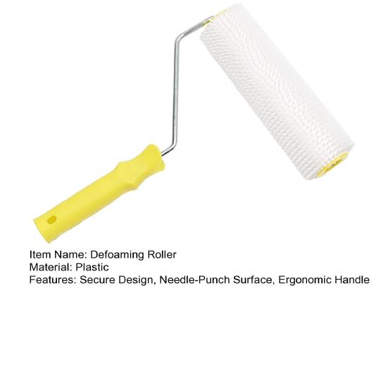 Defoaming Roller Anti-bubble Self-Leveling Floor Finish Tool Construction Needle-Punch Design Ergonomic Handle Floor Roller