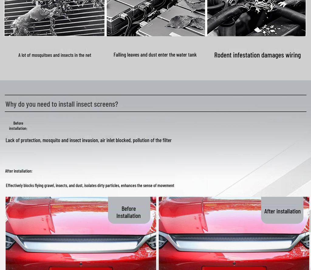 Osłona na grill BYD Qin PLUS chroniąca przed kurzem i owadami