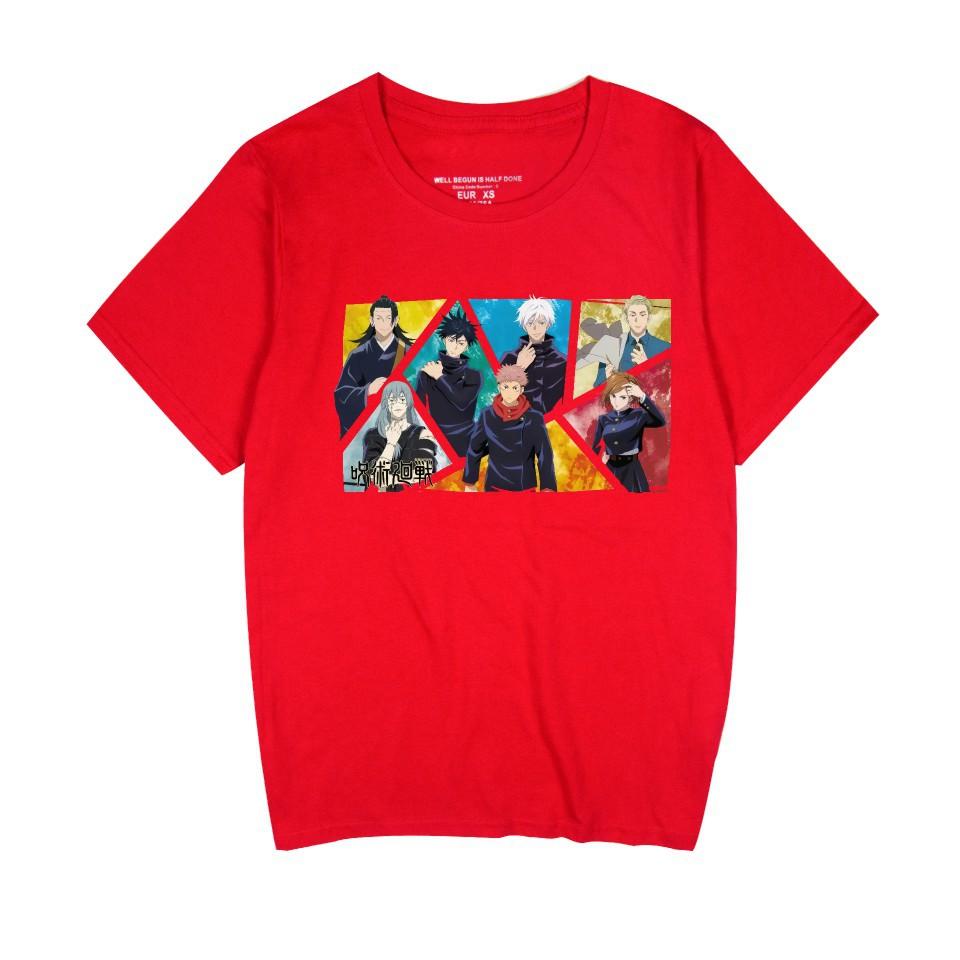 Jujutsu Kaisen Anime Women Men's T-shirts Graphic Shirt Cartoon Printed O-Neck Short Sleeves Fashion Streetwear