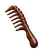 Sandalwood Wide-Tooth Comb for Thick, Curly Hair - Scalp Massage & Meridian Care