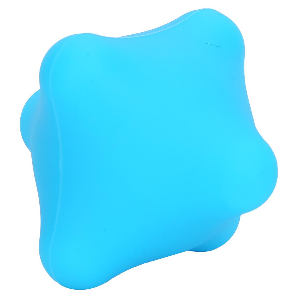 Pelota Masajeadora Relajante Muscular de Mano de Silicona Alivio del Dolor Cuello Pie Ejercicio Pelota FasciaAzul