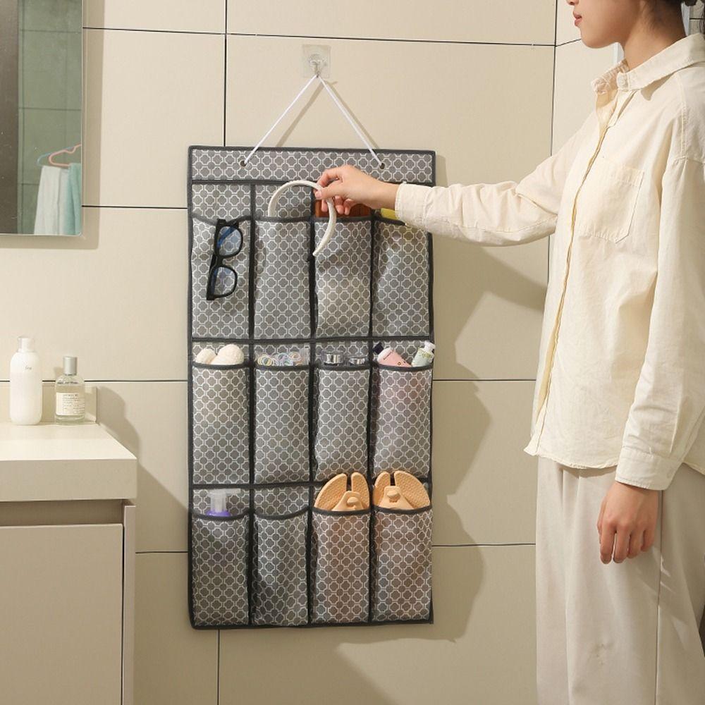 Multi-Layer Pockets Shoes Storage Bag Large Capacity Sundries Organizer  Bathroom