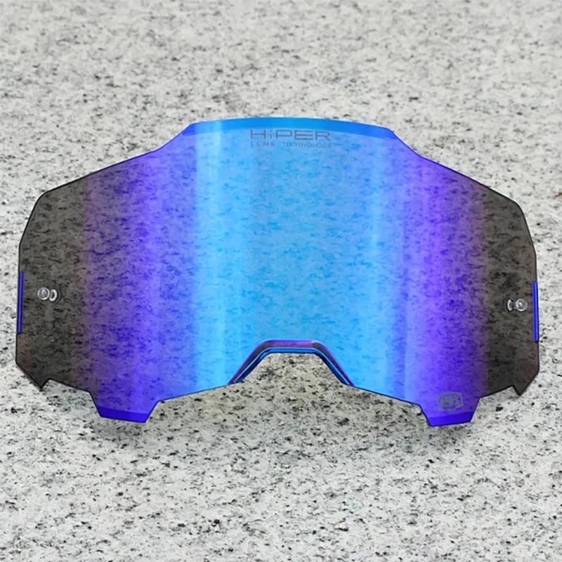 100 Goggle Replacement Lens Glasses HiPER Mirror Lens Moto Dirt Bike Goggles Motocross Lens Goggles Cycling DH Safety Glasses