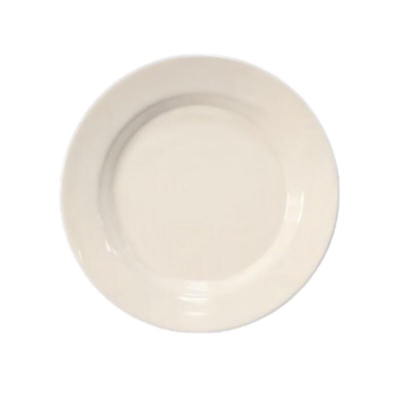 DISHJOY White Melamine Round Dinner Plates 8 inches