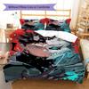 Kaiju No. 8 Pattern Bedding,Quilt Set Quilt Cover Pillowcase Home Birthday Gift (1 * duvet cover + 2 * pillowcase, without core)