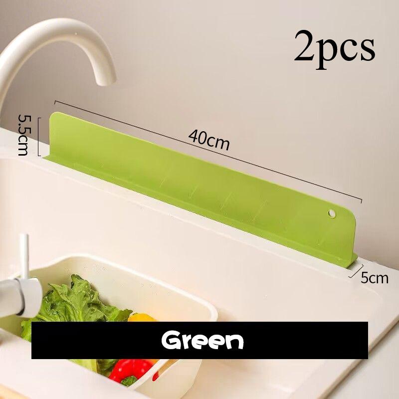 Silicone Sink Baffle Splash Guard Waterproof Splatter with Suction Cup Non Slip Water Dam For Washing Dishes Kitchen Supplies
