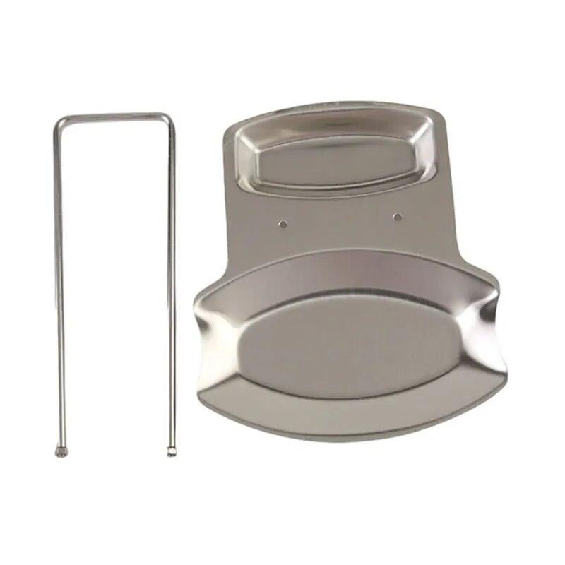 

Stainless Steel Pot Lid Rack Detachable Pan Cover Shelf Kitchen Multifunctional Spatula Holder Spoon Stand Kitchen Accessories