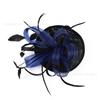 New bridal feather headgear hair accessories mesh headgear bridal top hat horse racing festival hemp headgear hair accessories