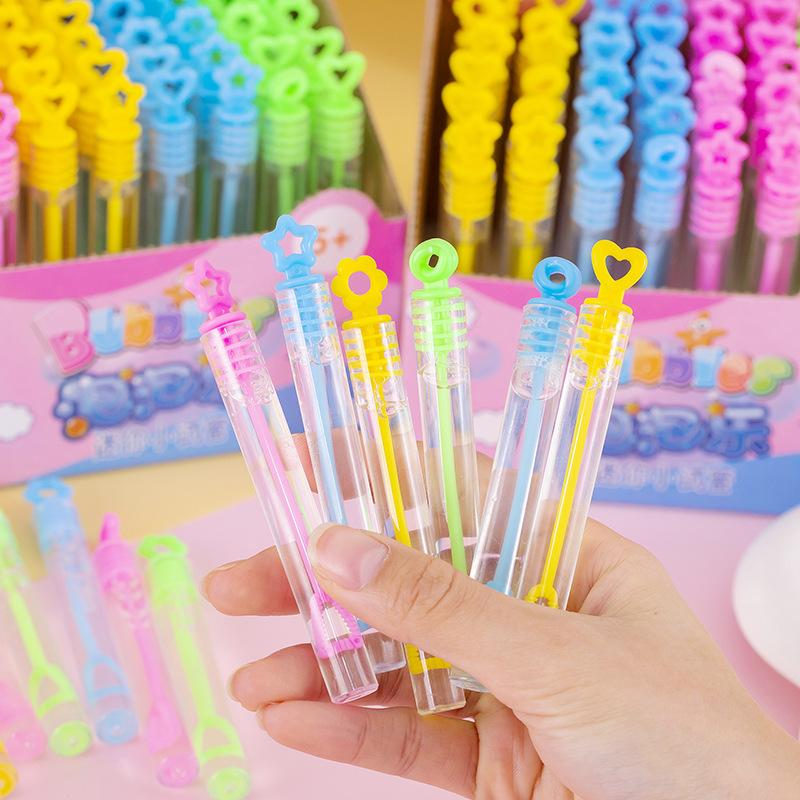 10Pcs Colorful Mini Cute Bubble Tube Toy for Kids Birthday Party Favors Wedding Gifts Souvenirs Pinata School Rewards Treats Bag