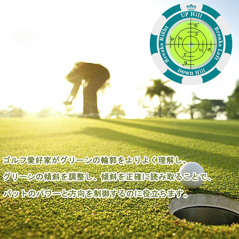Golf Marker Magnet Putting Guide Round Bubble Level Level High