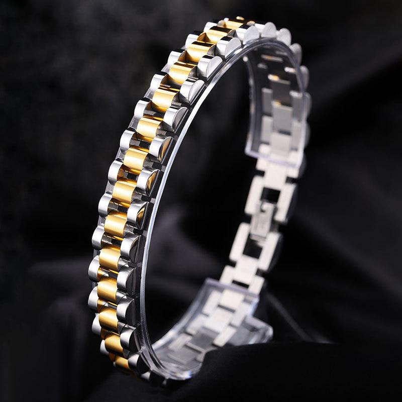 Luxury Titanium Steel Watch Band: Elegant Unisex Bracelet for Men and Women