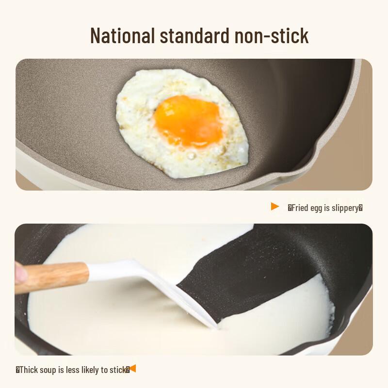 BEAR Non-Stick Titanium Flat-Bottom Frying Pan