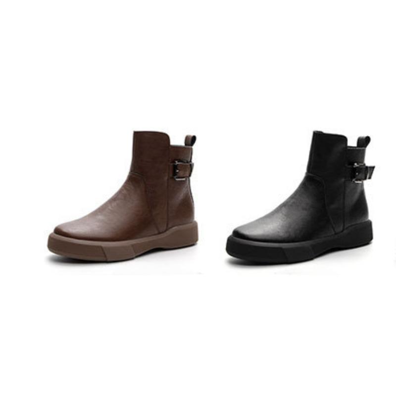 Retro Boots Women's Shoes Best-selling and Versatile Ankle Boots Low-top Thick-soled Boots