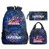 Kpop Peripheral Printing Student Schoolbag Fashionable Large Capacity Casual Backpack Three-Piece Set