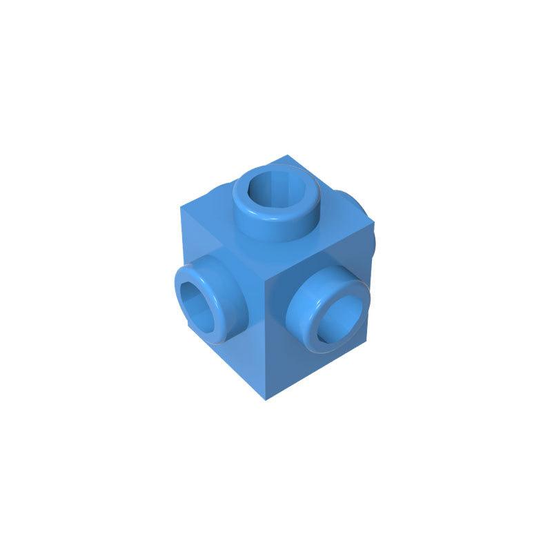 10 pezzi 4733 blocchi MOC compatibili con mattoncini modificati 1x1 con perni su tutti i lati mattoncini educativi fai-da-te all'ingrosso giocattoli per bambini