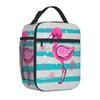 Sac à lunch animal Flamant Rose pour Femmes Filles Portable Réutilisable Thermique Refroidisseur Sac Tote Lunch pour École Bureau Pique-nique en Plein Air