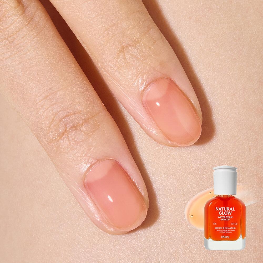 OHORA Întăritor de unghii tip sirop 15ml (10 culori) - Întăritor Profesional pentru Unghii cu Nuanță de Sirop Translucid