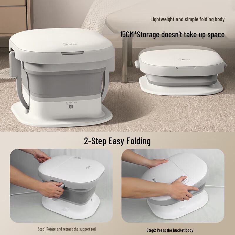 Midea Automatic Foldable Heated Foot Spa Massager