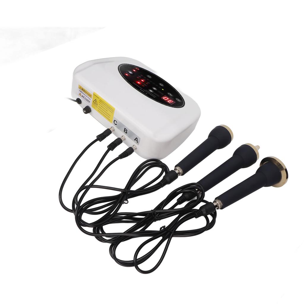 3 In 1 Ultrasound Beauty Machine Moisturing Hydrating Deep Cleaning Whitening Device for Face Eye Body 220V UK Plug
