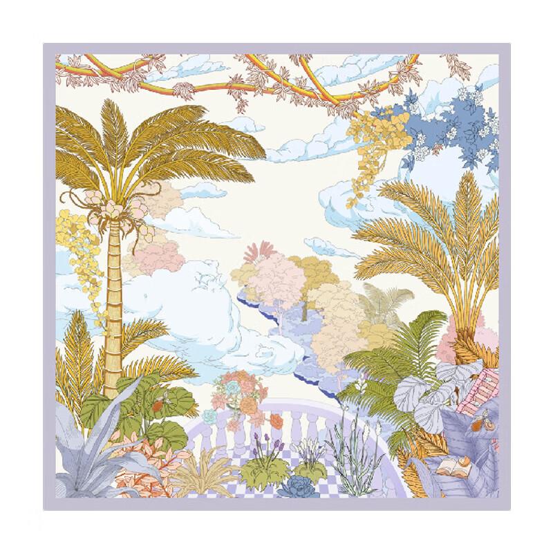 SANGBO Double-Sided Silk Scarf & Eye Mask Gift Set