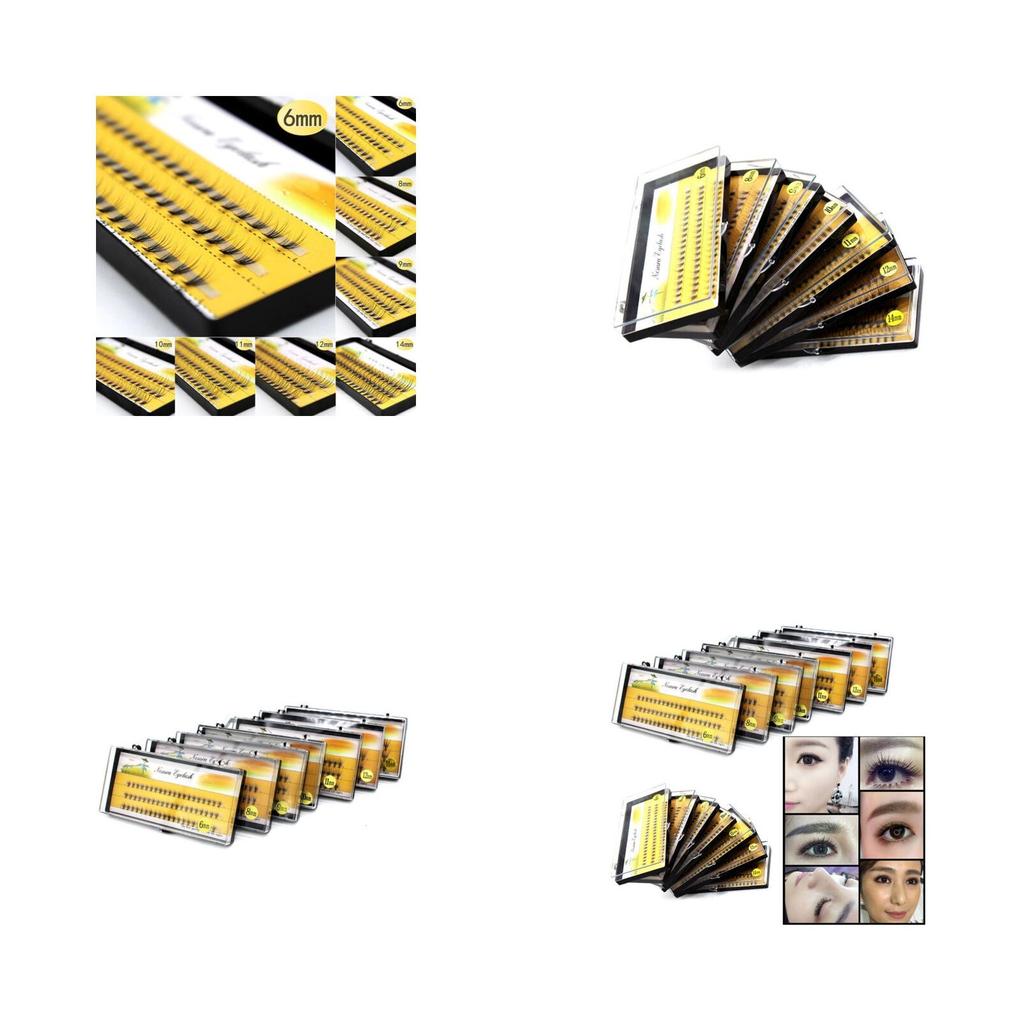 Premium Individual False Long Eyelash Clusters For Bright And Attractive Eyes