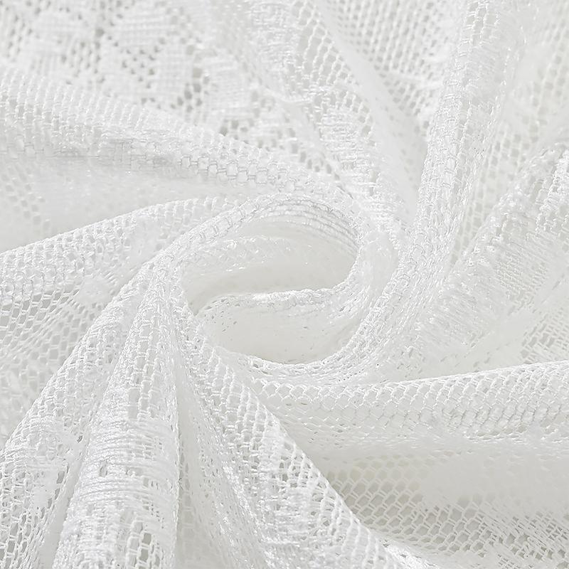 1PC Semi-Shading Elegant Gauze Curtain French Style Curtain Home Decoration Lace Material Exquisite 100x100/140/200cm  150x180cm