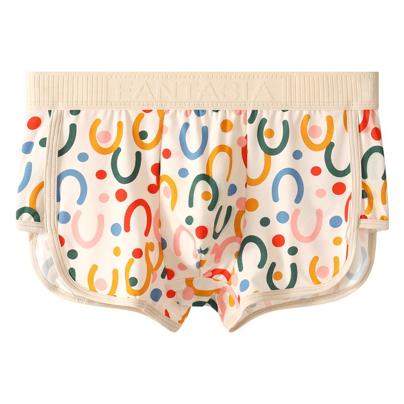 Men's Spring and Summer Fashion New High-grade Sports Antibacterial Flat Angle Underwear
