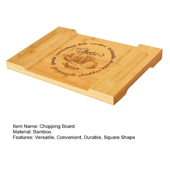 Tábua de corte de bambu tábua de charcutaria com ranhuras design tábua de queijo bandeja de servir comida para cozinha doméstica