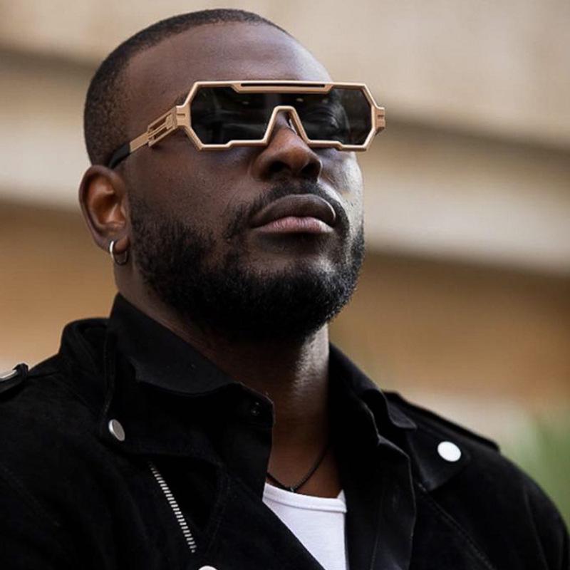 Pánské steampunkové retro sluneční brýle: Nepravidelný design, Špičkové řidičské brýle, Ochrana proti slunci, Unisex