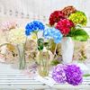 Multi Colored Simulated Hydrangeamacrophylla Artificial Bouquet For Decor Indoor