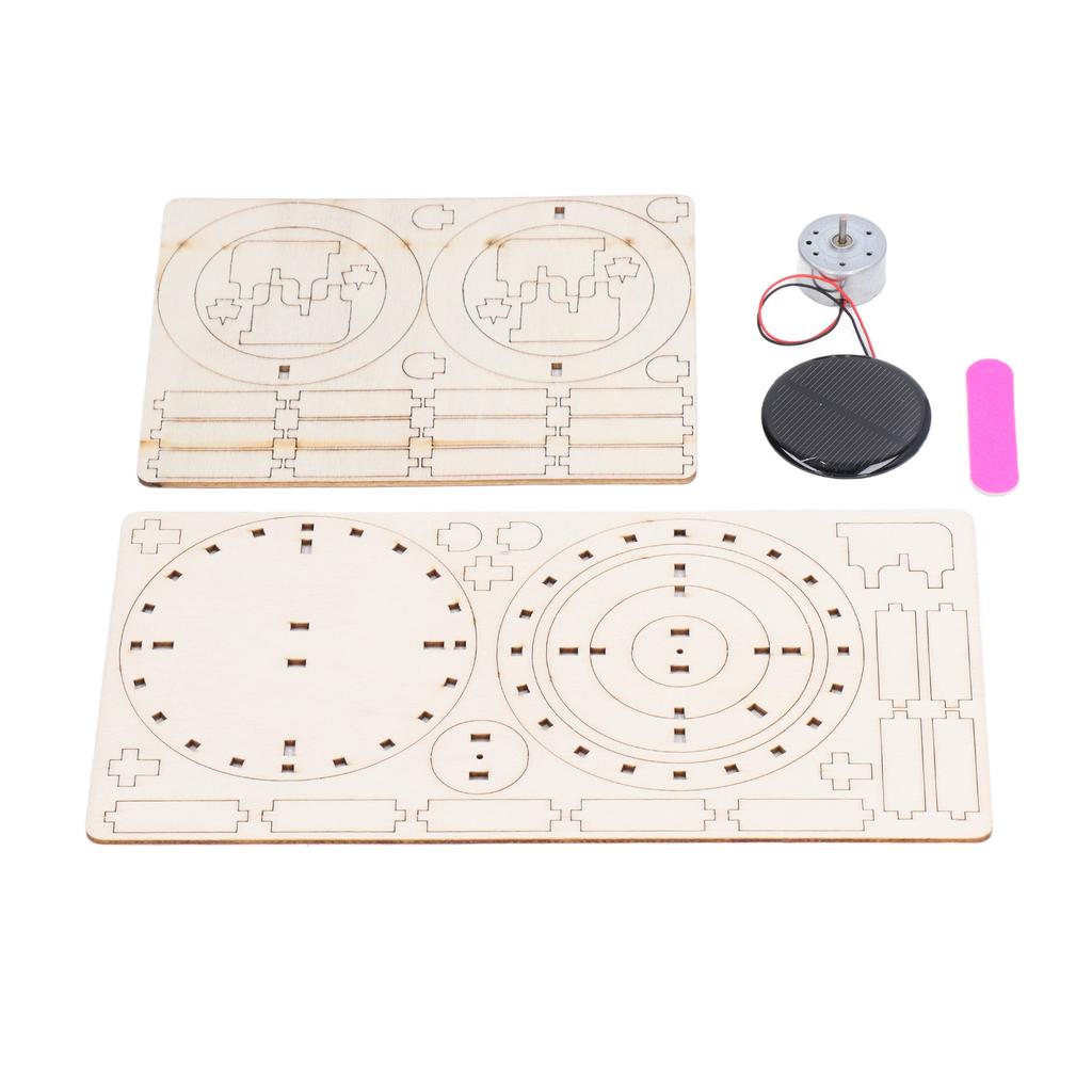 Solar Rotierender Doppelring Wissenschaftliches Lernspielzeug Handgefertigt DIY Zusammenbaumodell für Kinder