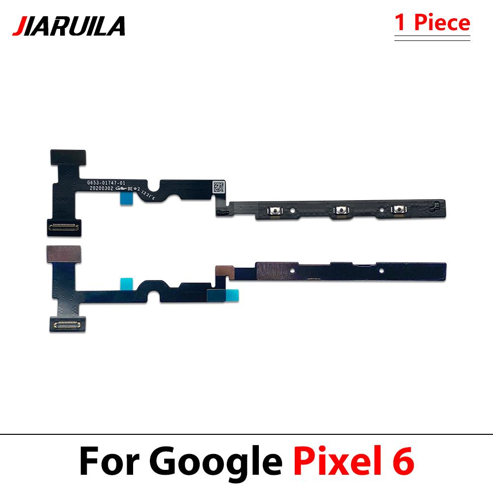Power Switch On/Off Button Volume Control Key Button Flex Cable For Google Pixel 5 5A 6 6A 7 7A 8 9 Pro XL