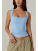 European & American Street Style Square Neck Slim Tank Top - Women's Fashion Base Layer 2025