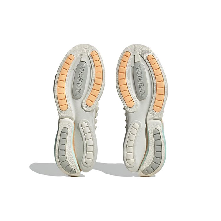 Adidas AlphaBoost V1 Off White Semi Flash Aqua Herren Sneaker Creme Säure-Orange IE7269